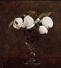 Vase of Roses by Henri Fantin-Latour